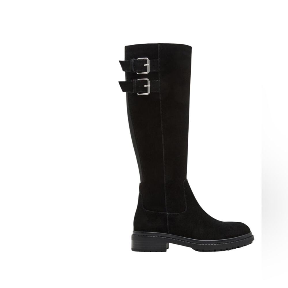 Blondo Reagan Waterproof Black Suede Knee-High Boots – Sz 8M